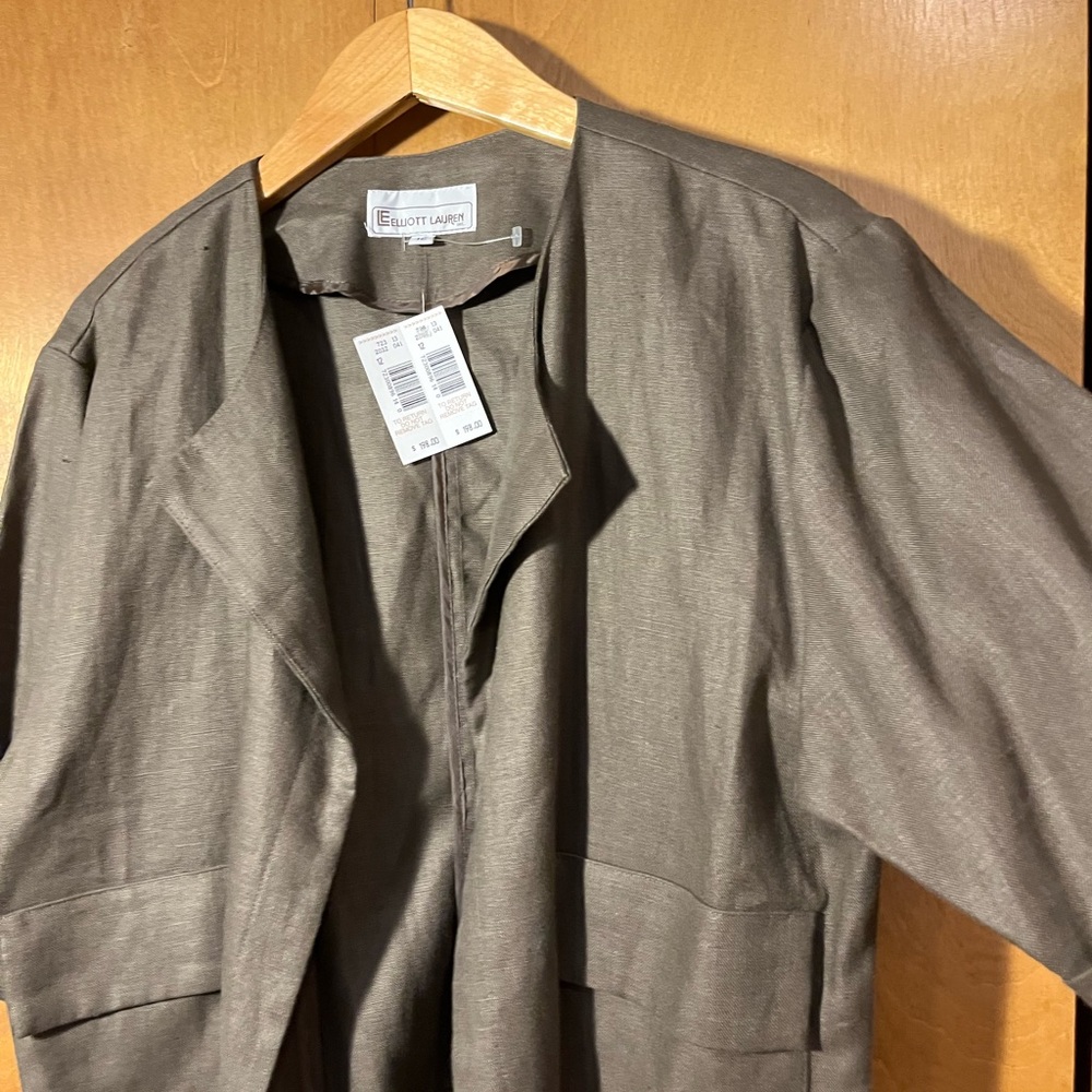 Le Elliot Lauren Linen Open Front Jacket - Picture 6 of 7